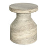 Travertine Side Table at online8 furniture store Auckland