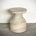 Travertine Side Table at online8 furniture store Auckland