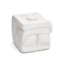 Traynor Cubic Ceramic Sculpture - White at online8 furniture store Auckland