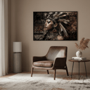 Tribal Woman Framed Canvas Wall Art at online8 furniture store Auckland