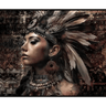 Tribal Woman Framed Canvas Wall Art at online8 furniture store Auckland