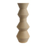 Triple Angle Ceramic Vase Sand at online8 furniture store Auckland