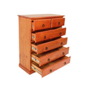Troy 6 Drawer Tallboy at online8 furniture store Auckland