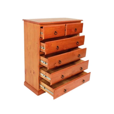 Troy 6 Drawer Tallboy at online8 furniture store Auckland