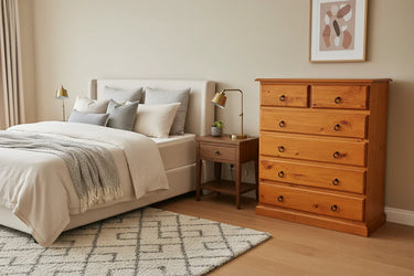 Troy 6 Drawer Tallboy at Online8 Furniture Auckland NZ