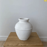 Tuscan Terracotta Jar - White Small at online8 furniture store Auckland