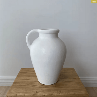 Tuscan Terracotta Jug- White at online8 furniture store Auckland