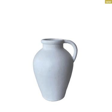 Tuscan Terracotta Jug- White at online8 furniture store Auckland