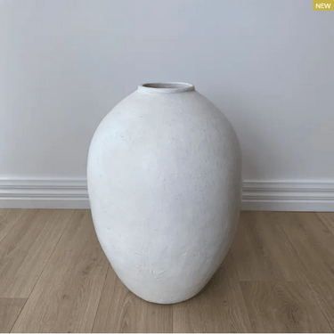 Tuscan Terracotta Vessel - White at online8 furniture store Auckland