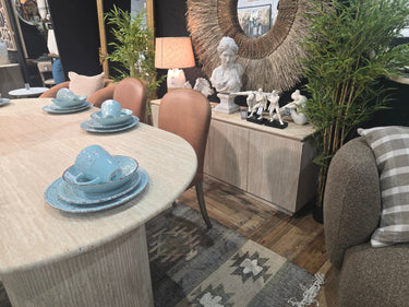 Tuscan Travertine 4 Door Buffet at online8 furniture store Auckland