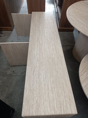 Tuscan Travertine 4 Door Buffet at online8 furniture store Auckland