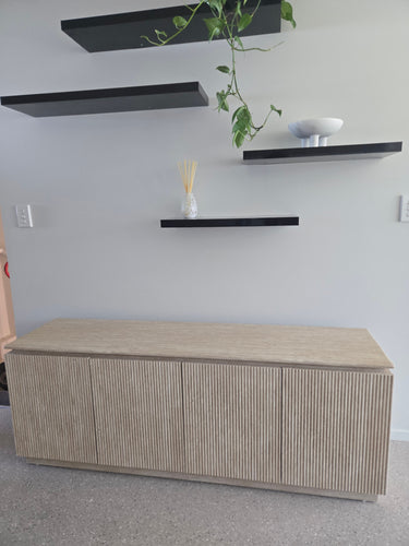 Tuscan Travertine 4 Door Buffet at online8 furniture store Auckland