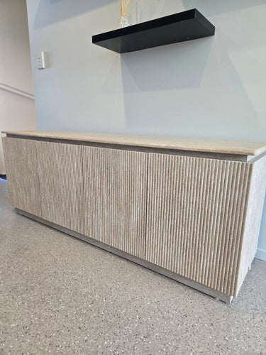 Tuscan Travertine 4 Door Buffet at online8 furniture store Auckland