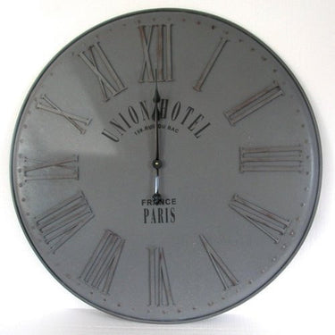 Union Hotel Paris Clock - 80Cm at online8 furniture store Auckland
