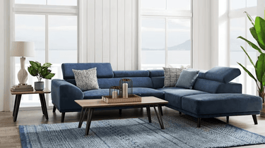 Urban Fabric 5 Seat Corner Sofa | Sofa with Chaise NZ at online8 furniture store Auckland