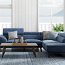 Urban Fabric 5 Seat Corner Sofa | Sofa with Chaise NZ at online8 furniture store Auckland