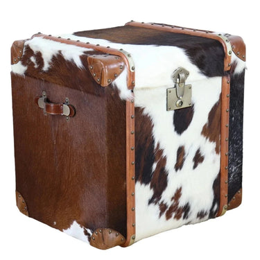 Vaquer Trunk - Genuine Hide at online8 furniture store Auckland