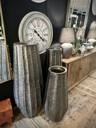 Vase - Brush Antique Brass - Medium at online8 furniture store Auckland