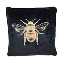 Velvet Bee Cushion at online8 furniture store Auckland