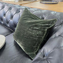 Velvet Green Cushion 45x45cm at online8 furniture store Auckland