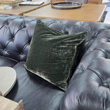 Velvet Green Cushion 45x45cm at online8 furniture store Auckland