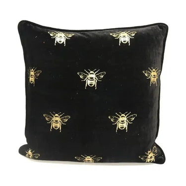 Velvet Multi Bee Cushion at online8 furniture store Auckland