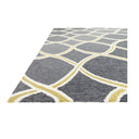 Venice Beach Rug - Charcoal/Lime at online8 furniture store Auckland