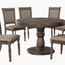 Venice Dining Suite 6 Seater - Bright Grey at online8 furniture store Auckland
