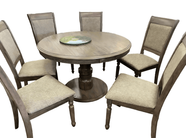 Venice Dining Suite 6 Seater - Bright Grey at Online8 Furniture Auckland NZ