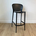 Verona Indoor/Outdoor Barstool - Black at online8 furniture store Auckland