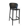 Verona Indoor/Outdoor Barstool - Black at online8 furniture store Auckland