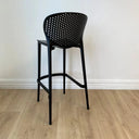 Verona Indoor/Outdoor Barstool - Black at online8 furniture store Auckland