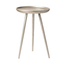 Verona Side Table - Nickel at online8 furniture store Auckland