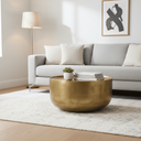 Vienna Aluminum Coffee Table - Matte Gold at Online8 Furniture Auckland NZ