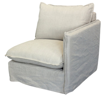 Villa 4 Seat Slip Cover Sofa - Salt & Pepper at online8 furniture store Auckland