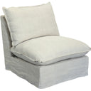 Villa Slip Cover Corner Suite - Centre Single - Salt & Pepper at online8 furniture store Auckland