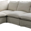 Villa Slip Cover Corner Suite - Corner - Salt & Pepper at online8 furniture store Auckland