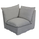 Villa Slip Cover Corner Suite - Corner - Salt & Pepper at online8 furniture store Auckland
