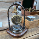 Vintage Brass Compass & Clock at online8 furniture store Auckland