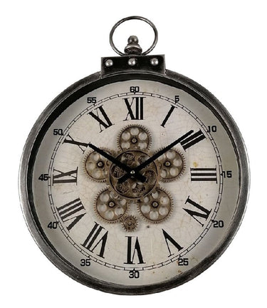 Vintage Fob with Gears Wall Clock at online8 furniture store Auckland