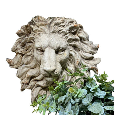 Vintage Hanging Lion Head - Antique Marble at online8 furniture store Auckland