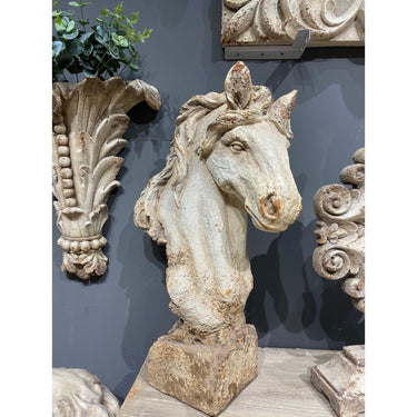 Vintage Horse Head - Antique Marble at online8 furniture store Auckland