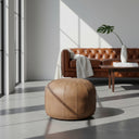Vintage Leather Ottoman | Pouf at online8 furniture store Auckland