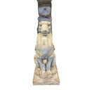 Vintage Lion Plinth - Antique Marble at online8 furniture store Auckland