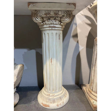 Vintage Plinth - Antique Marble 92cm at online8 furniture store Auckland