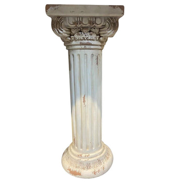 Vintage Plinth - Antique Marble 92cm at online8 furniture store Auckland