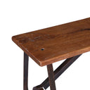 Vintage Reclaimed Industrial Wrought Iron Bench Seat at online8 furniture store Auckland