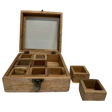 Vintage Spice Box with Glass Display at online8 furniture store Auckland