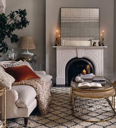 Vintage Square Frameless Wall Mirror at Online8 Furniture Auckland NZ