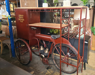 Vintage Tricycle Bar | Café Table | Industrial Furniture | Online8 at online8 furniture store Auckland
